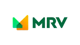 O logotipo da MRV apresenta um "M" geométrico estilizado, com tons de verde e amarelo em degradê, à esquerda. Ao lado, estão as letras verdes e em negrito "MRV", tudo isso sobre um fundo preto. Este é mais um exemplo de imagem disponível no portal da Tecnogera.