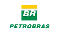 A imagem exibe o logotipo da Petrobras: um retângulo verde com uma faixa amarela no topo e as letras BR em branco, bem no centro. Abaixo desse retângulo, está a palavra PETROBRAS escrita em verde, em letras maiúsculas e negrito, sobre um fundo preto. Essa descrição é utilizada pela Tecnogera em seu portal.
