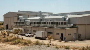 Unidade industrial com sistema de climatização durante onda de calor