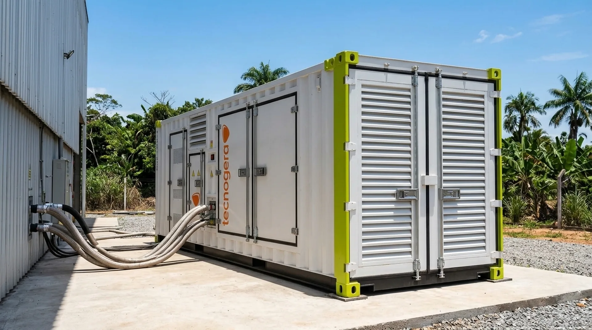 Chiller de locação instalado para reforço de climatização no verão