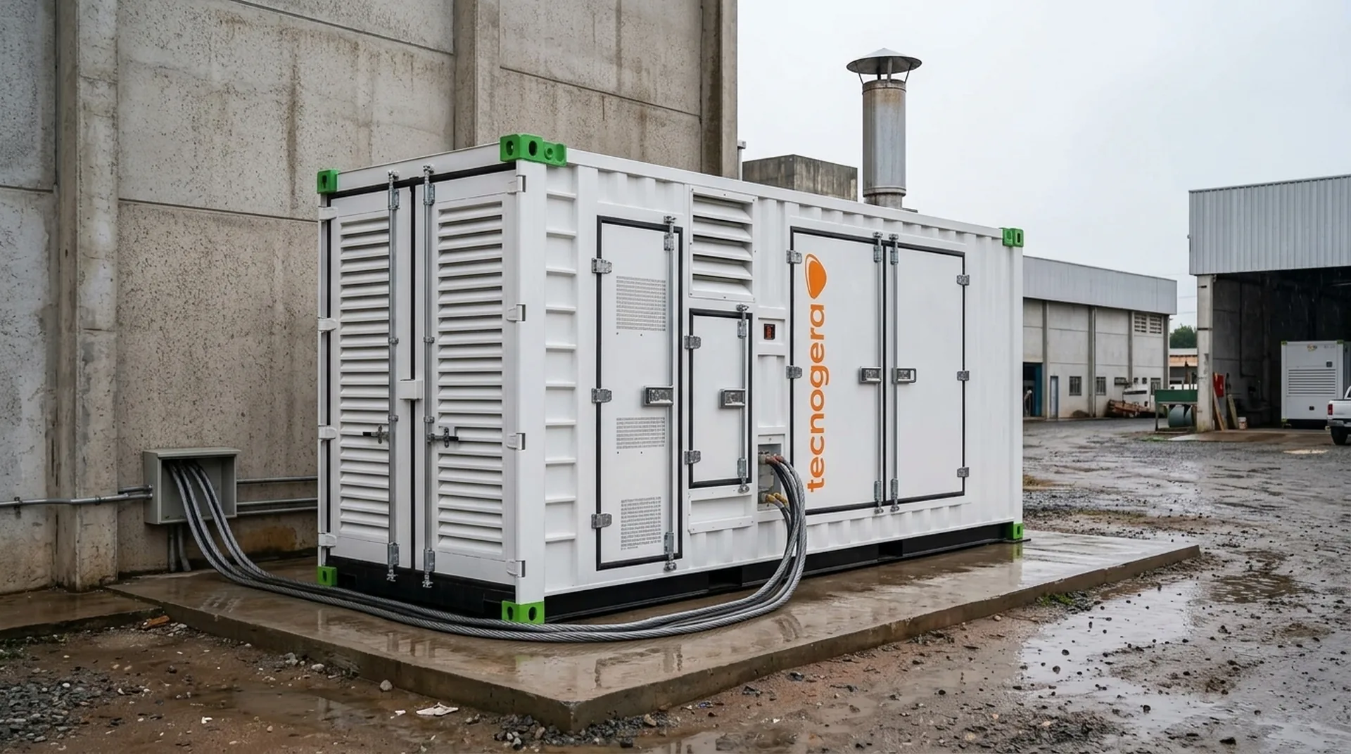 Gerador em regime de espera instalado para contingência energética