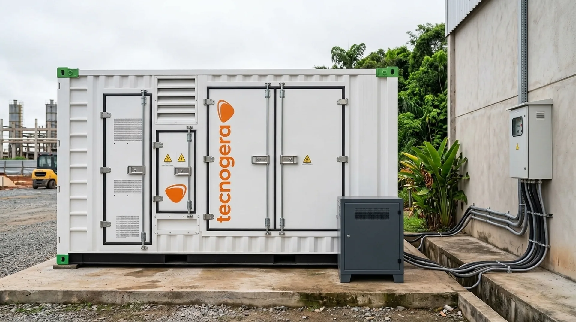 Sistema de energia de reserva instalado em operação industrial